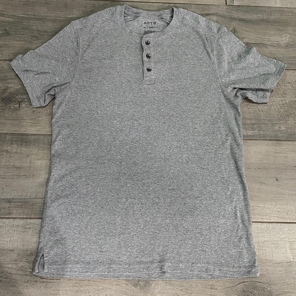 Apt. 9 Gray Casual Button Down Shirt